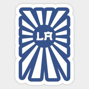 LA Japanese War Flag Vertical Sticker